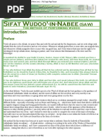 Sifat Wudoo'-In-Nabee (SAW)