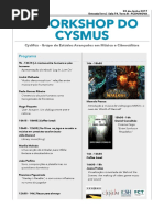 Flyer Programa - II Workshop Do CysMus