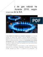 Demanda de gas natural ha crecido durante 2018.docx