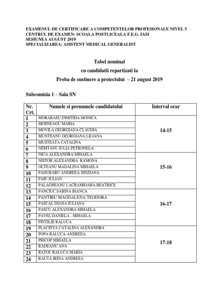 Subcom.1 Sustinere Proiect | PDF