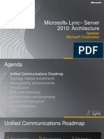 Lync Server 2010 - Architecture