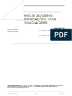 Yip, J., García, O. (2018) - Translinguagens - Recomendações para Educadores. Iberoamérica Social Revista-Red de Estudios Sociales IX, Pp. 164 - 177 PDF