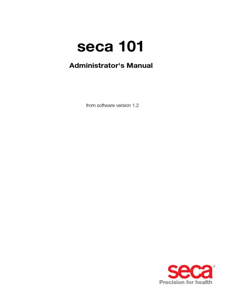 Seca 101 PDF | PDF | Microsoft Windows | Electronic Health Record