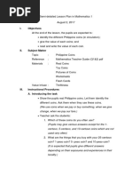 Grade 2 Philippine Money Lesson Plan | PDF | Learning | Currency
