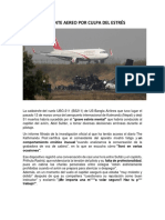 Accidente Aereo Por Culpa Del Estrés