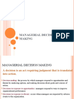 Managerial Decision Making Guide