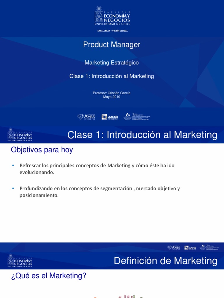 1clase Introduccion Al Marketing PDF | PDF | Marketing | Producto (Negocio)