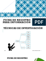 Ficha de Registro Para Información