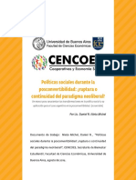 Nieto 2014 - Politicas Sociales Durante La Convertibilidad