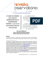 O Plano de Carreira Dos Tecnicos Administraticos Das Universidades Federais PDF