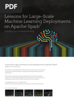 Lessons From Large-Scale Machine Learning Deployments on Spark