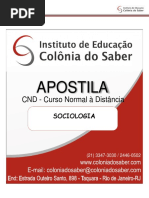 Apostila de Sociologia - Atualizada