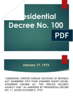 Presidential Decree No. 100