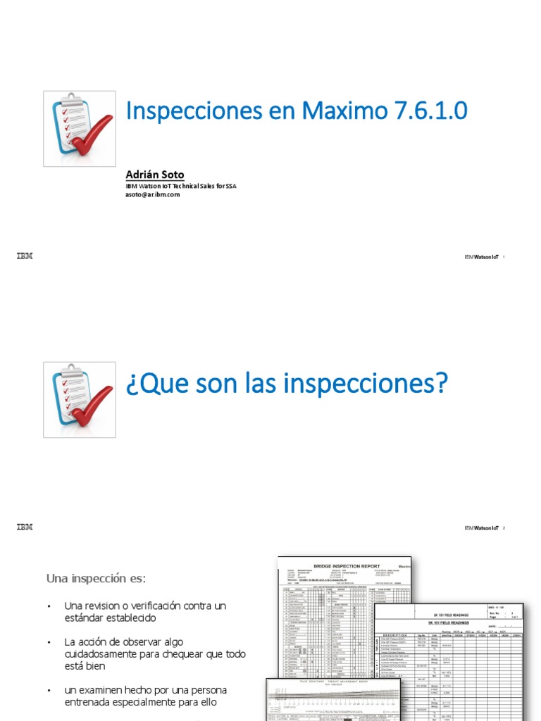 Formulario de Inspección en Maximo | PDF | Ingeniería Informática ...