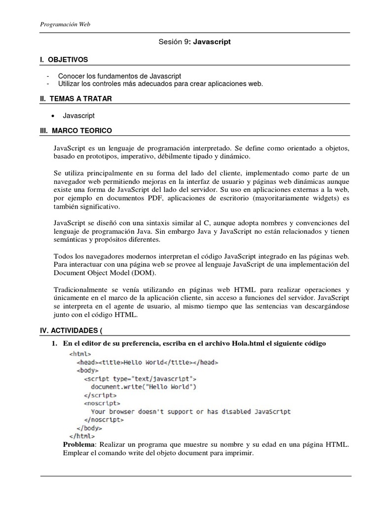 Java | PDF | Script Java | Página web