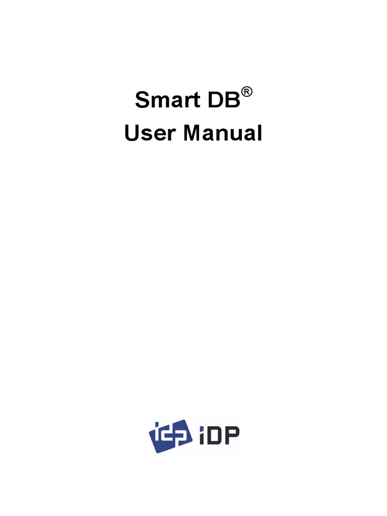 Smart DB User Manual | PDF | Microsoft Excel | Icon (Computing)