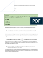 Problema Razonamiento Cuantittativo para Las Pruebas Saber Pro 2019