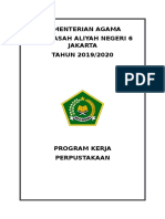 Program Kerja Perpustakaan Madrasah Aliyah Negeri MAN 6 Jakarta 2019 2020