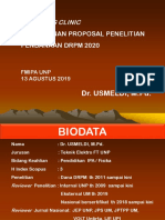 Coaching Clinic Penelitian DRPM 2020rev