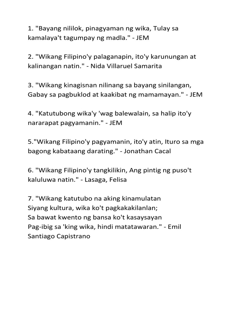 Slogan Buwan NG Wika | PDF, image size:768x1024
