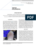 Visual Diagnosis in Emergency Medicine: Arthus Reaction