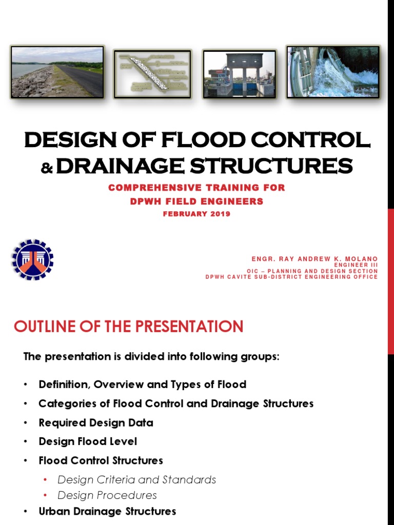 DPWH Flood Control Design Training | PDF | Levee | Dam