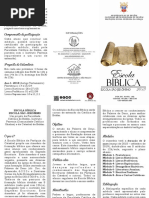 Folder Escola Biblica 2018