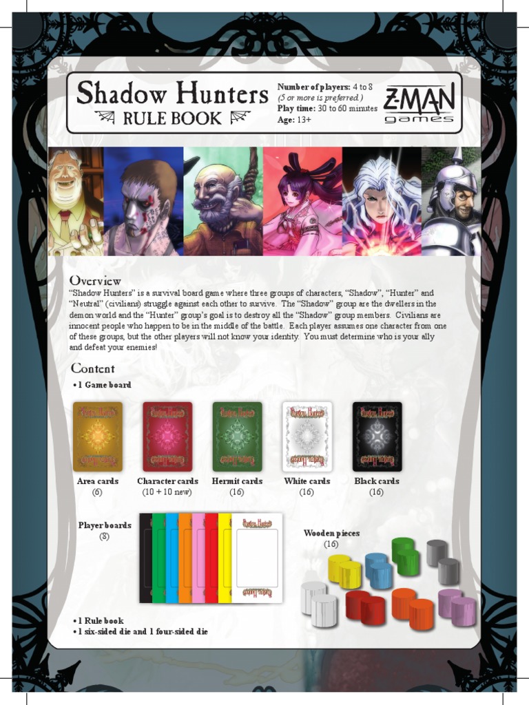 Shadow Hunter Rules | PDF | Leisure