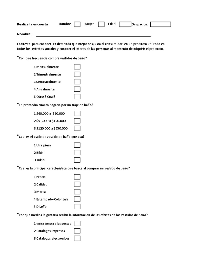 Encuesta de Baño PDF