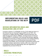 Implementing Rules and Regulations of The NSTP: Lesson 2