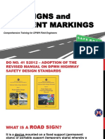 Road Signs and Pavement Markings