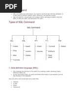 Types of SQL Command