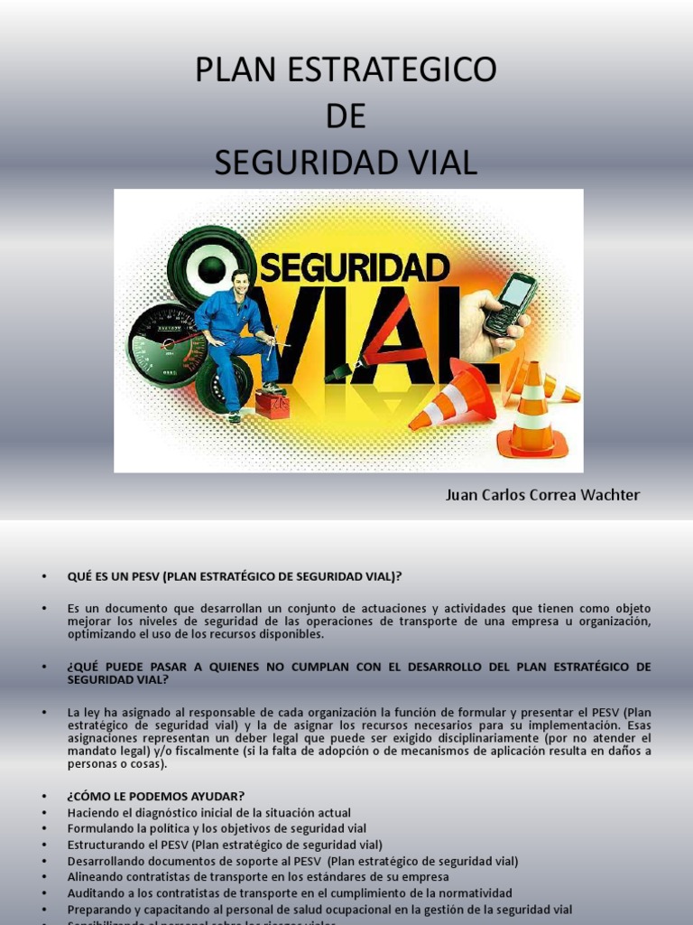 Plan Estrategico de Seguridad Vial | PDF | Accidente de tráfico ...