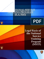 The National Service Training Program (R.A. 9163)