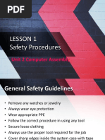 Lesson 2.1 Safety Procedures