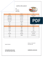 Jadwal Pelajaran