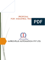 Proposal For Industrial Training: Improvplus Automation PVT LTD