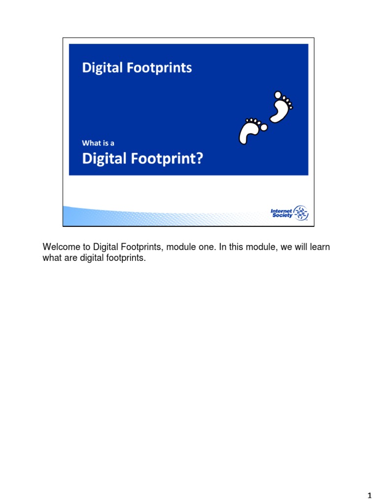 What Is A Digital Footprint PDF Privacy