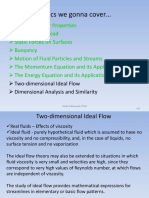 Topics We Gonna Cover : Two-Dimensional Ideal Flow Dimensional Analysis and Similarity