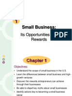 Small Business:: Its Opportunities and Rewards