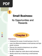 Small Business:: Its Opportunities and Rewards