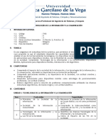 Silabo - Tecnologías de Las Información y La Comunicación PDF