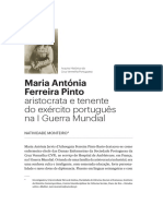 Maria Antónia Ferreira Pinto aristocrata e tenente do exército português na I Guerra Mundial