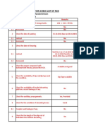 RCD-PAU Checklist