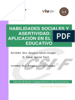 Habilidades Sociales y Asertividad en El Ámbito Educativo PDF