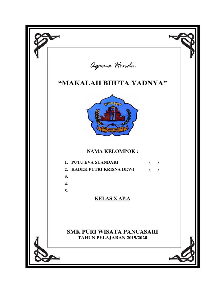 Makalah Bhuta Yadnya