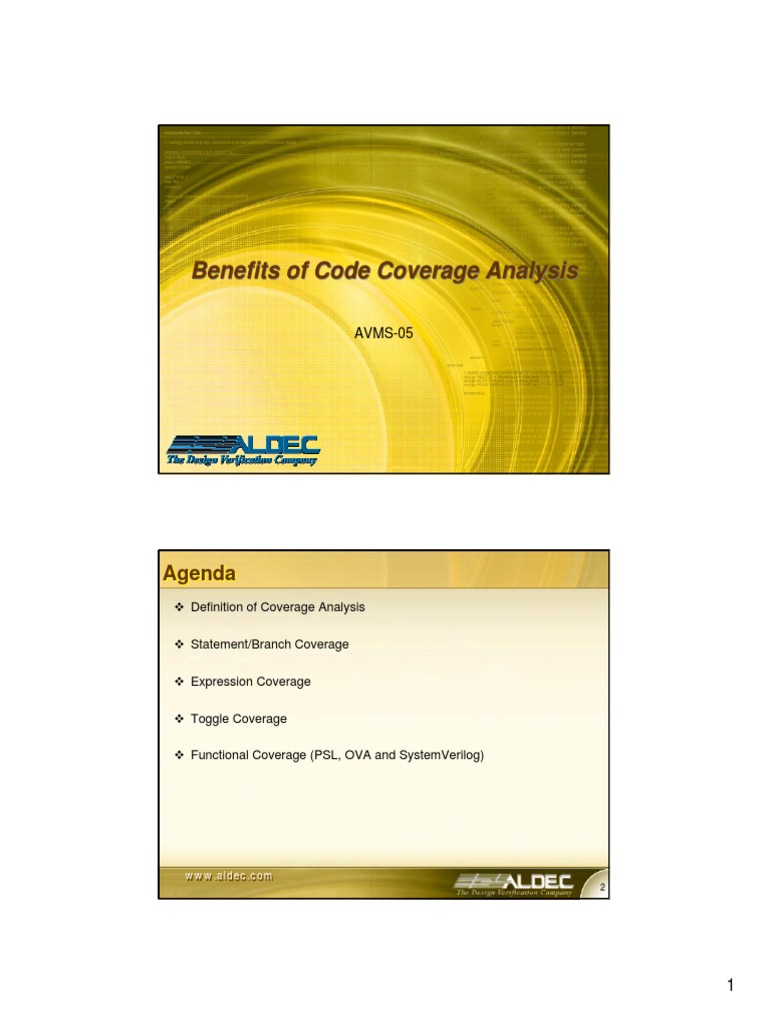 AVMS-05 - Benefits of Code Coverage Analysis | PDF | Source Code ...