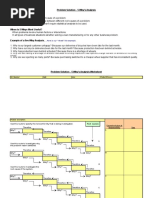 5 Whys Analysis Sheet