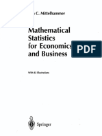 Mathematical Statistics For Economics and Business