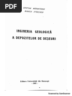 Ingineria Geologica A Depozitelor de Deseuri - C. Marunteanu PDF